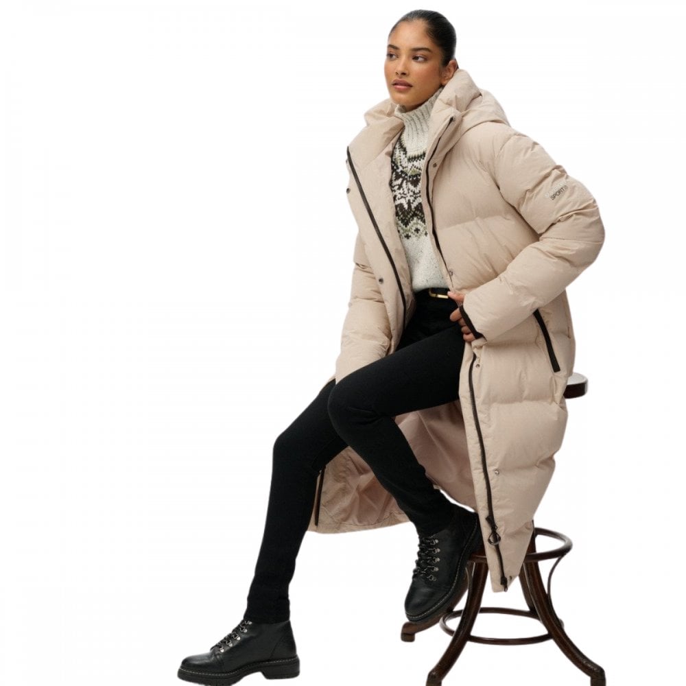 Superdry Hooded Longline Puffer Jacket