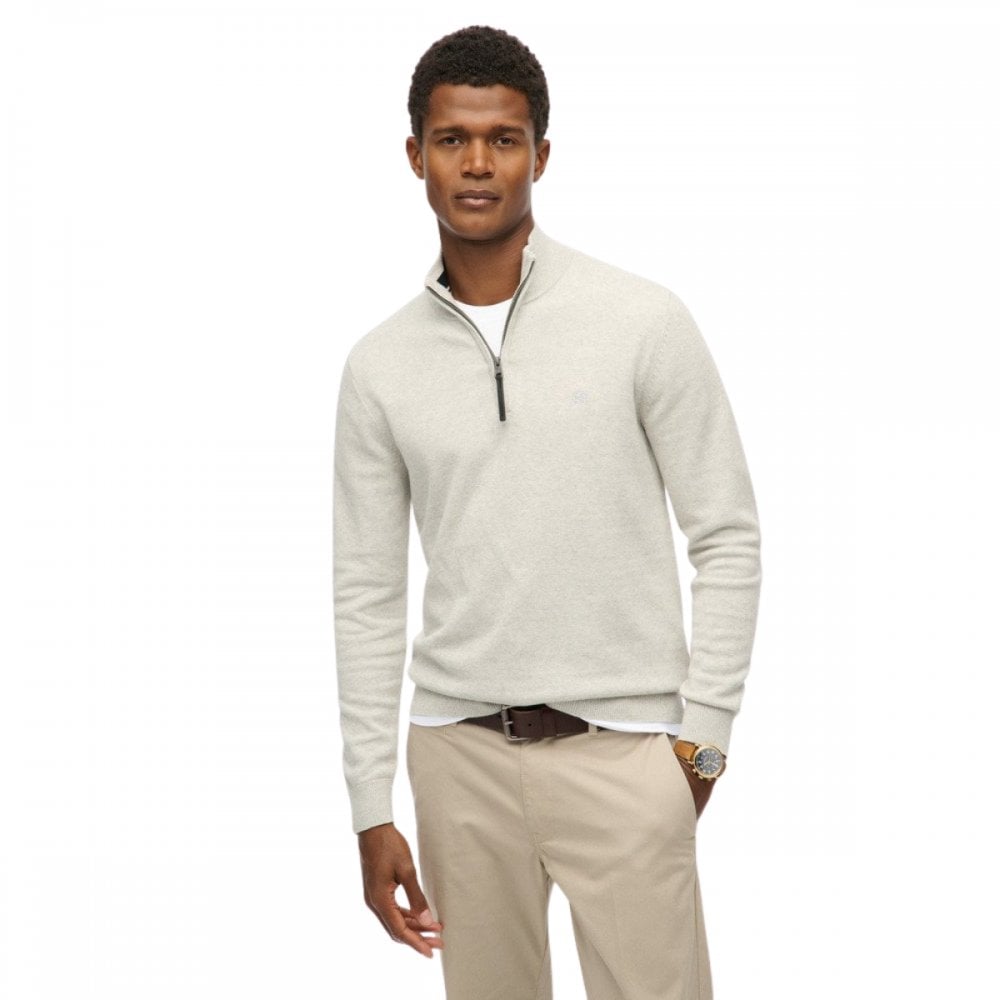 Superdry Essentials Cotton Half Zip Jumper