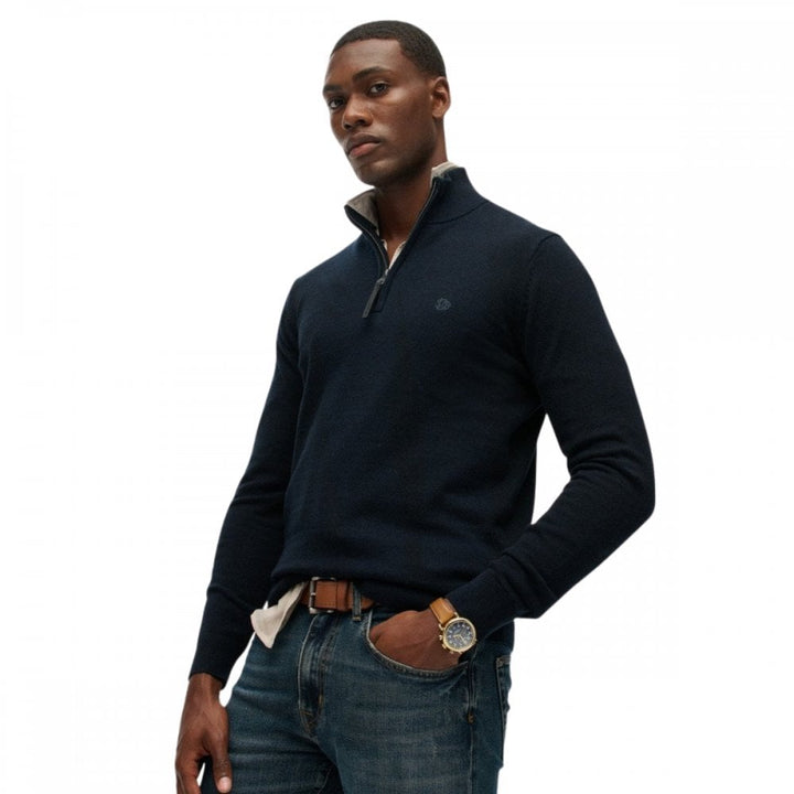 Superdry Essentials Cotton Half Zip Jumper
