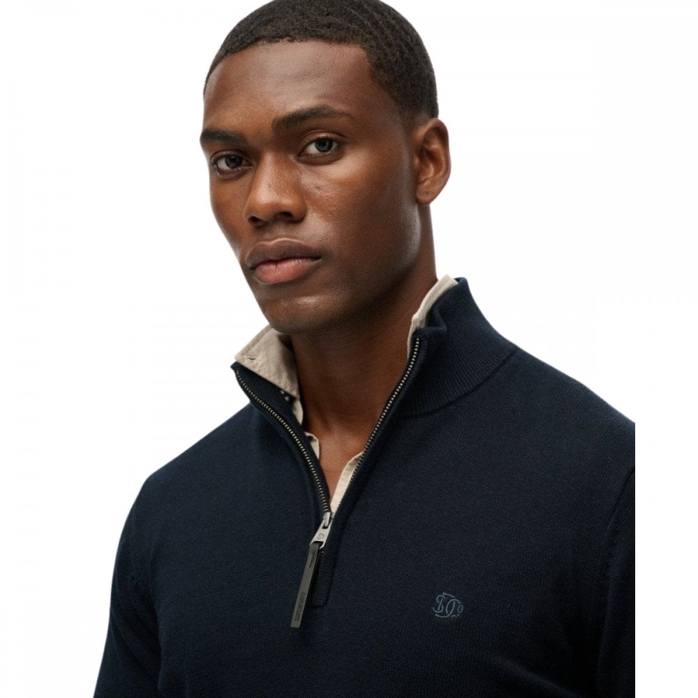 Superdry Essentials Cotton Half Zip Jumper