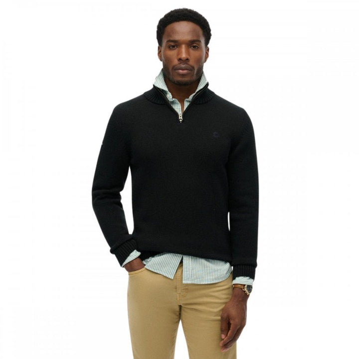 Superdry Cotton Half Zip Knit Jumper