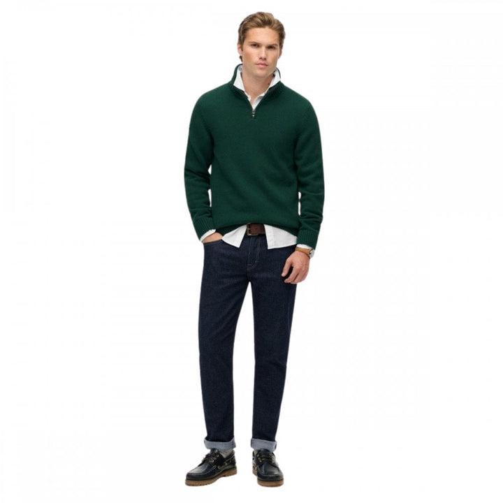 Superdry Cotton Half Zip Knit Jumper