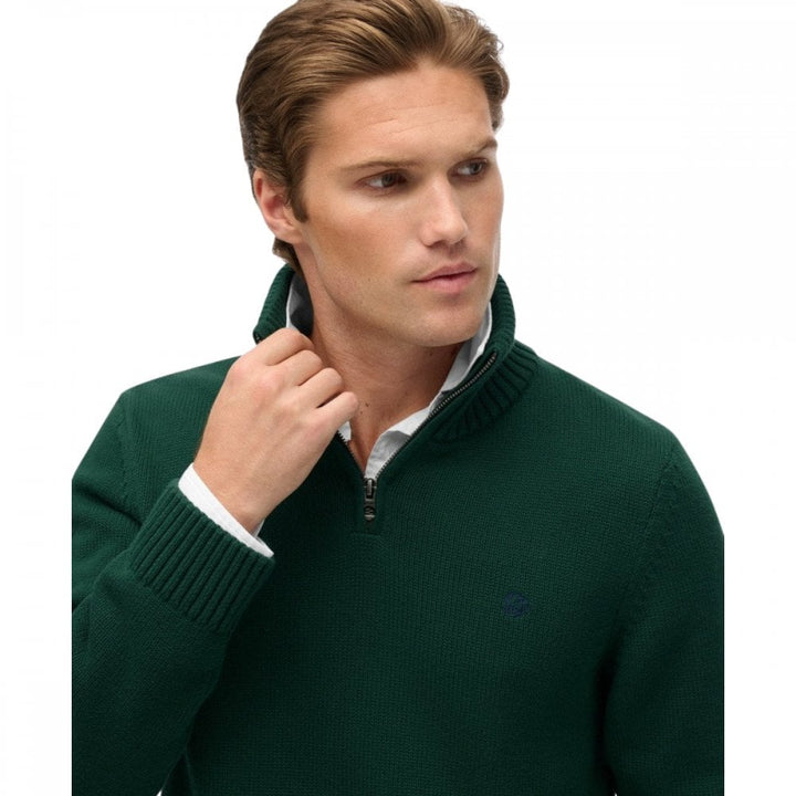 Superdry Cotton Half Zip Knit Jumper