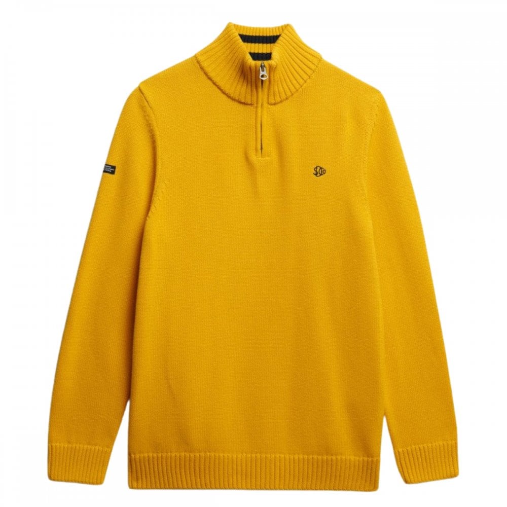 Superdry Cotton Half Zip Knit Jumper