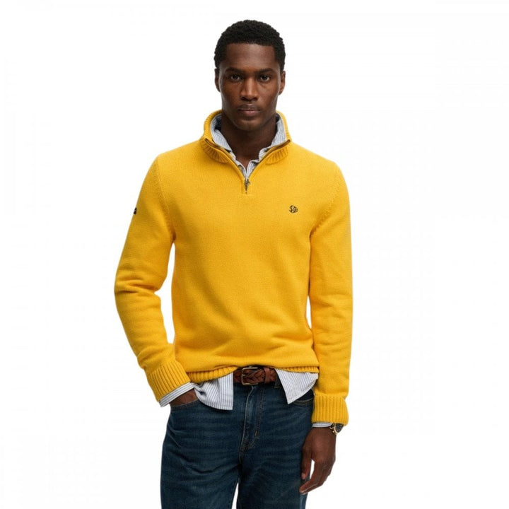 Superdry Cotton Half Zip Knit Jumper