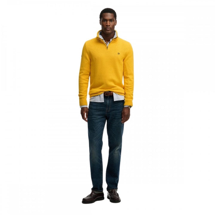 Superdry Cotton Half Zip Knit Jumper