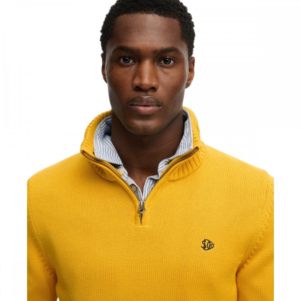 Superdry Cotton Half Zip Knit Jumper