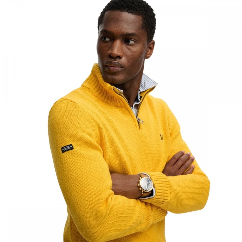 Superdry Cotton Half Zip Knit Jumper