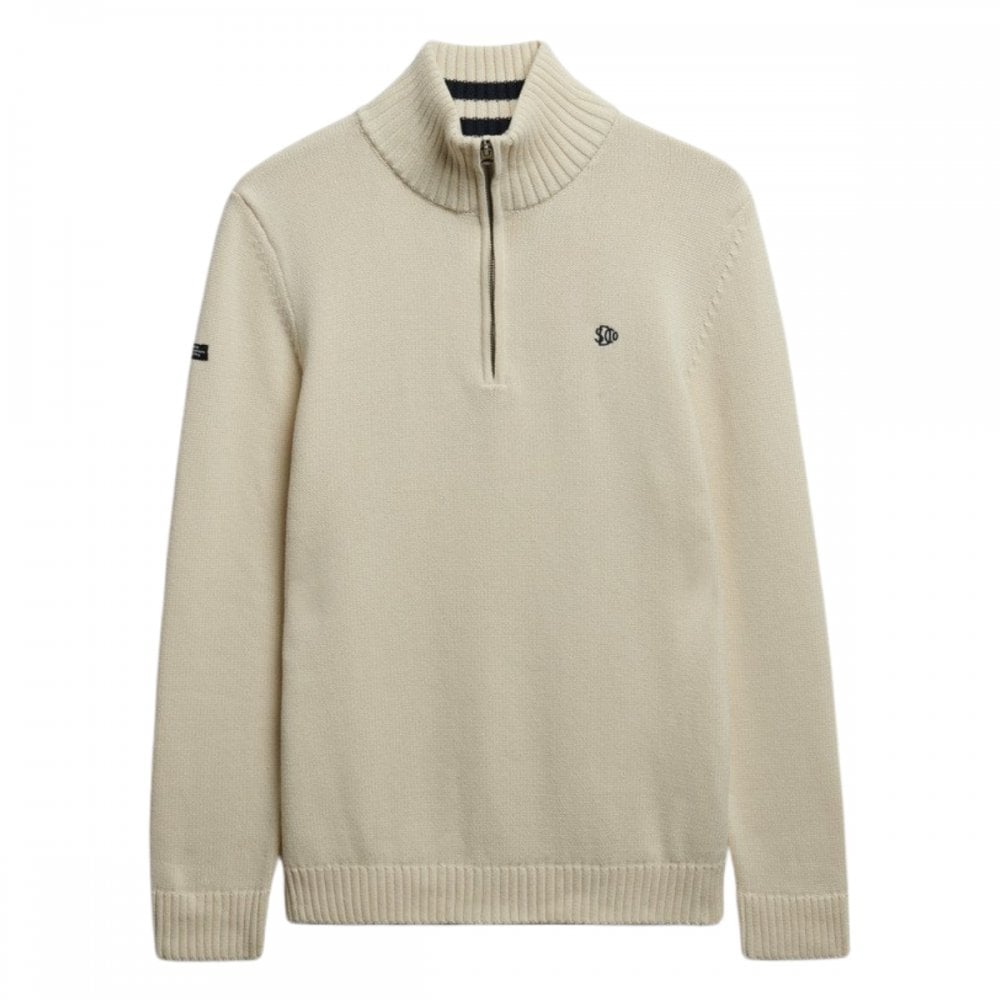 Superdry Cotton Half Zip Knit Jumper
