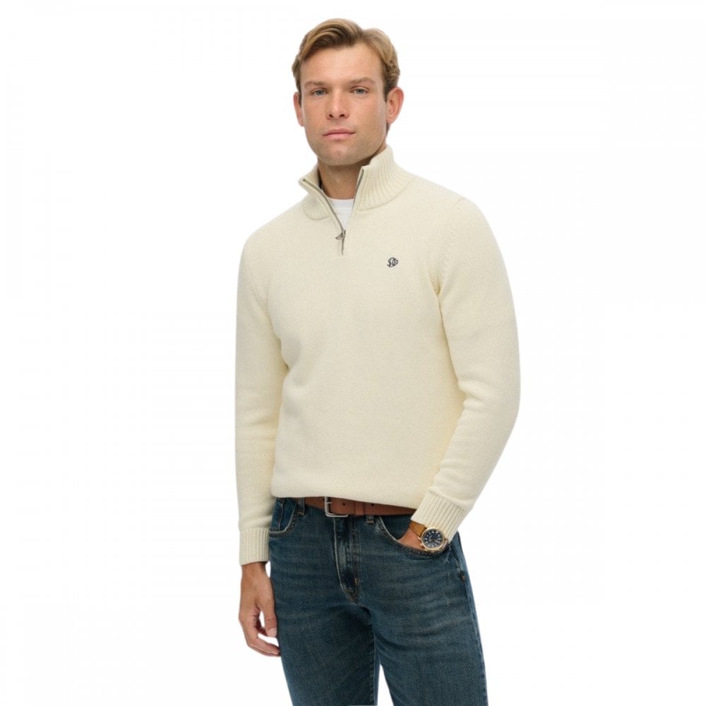 Superdry Cotton Half Zip Knit Jumper