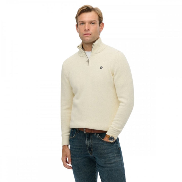 Superdry Cotton Half Zip Knit Jumper