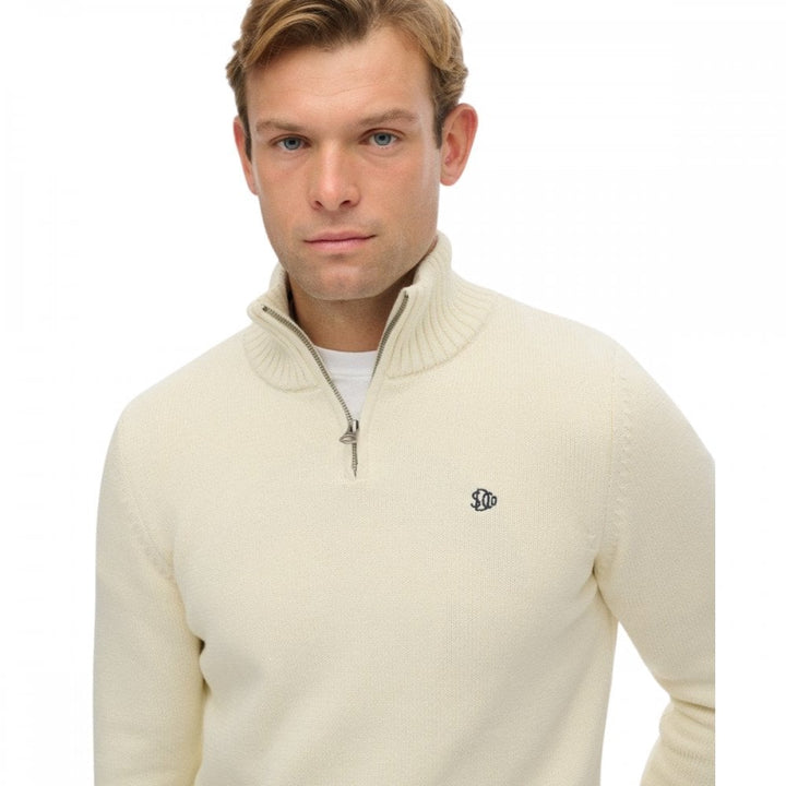 Superdry Cotton Half Zip Knit Jumper