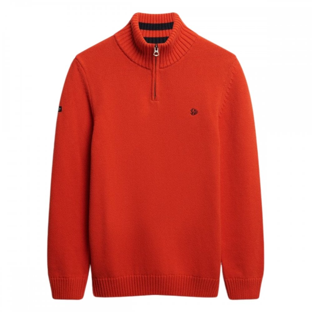 Superdry Cotton Half Zip Knit Jumper