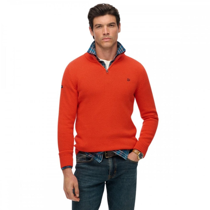 Superdry Cotton Half Zip Knit Jumper