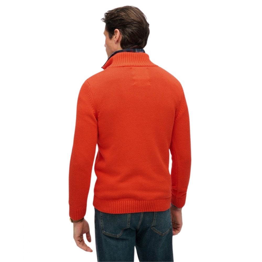 Superdry Cotton Half Zip Knit Jumper
