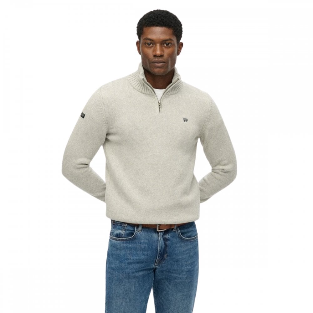 Superdry Cotton Half Zip Knit Jumper