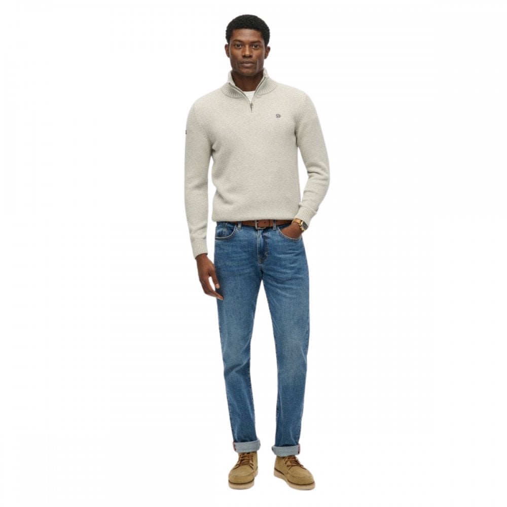 Superdry Cotton Half Zip Knit Jumper