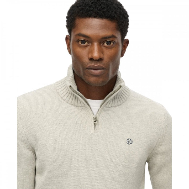 Superdry Cotton Half Zip Knit Jumper