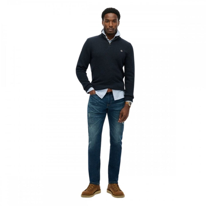 Superdry Cotton Half Zip Knit Jumper
