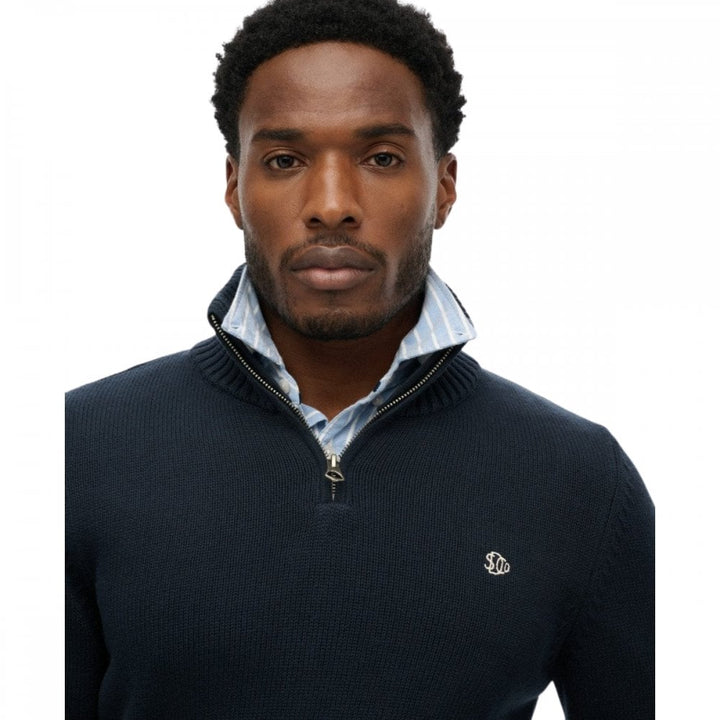 Superdry Cotton Half Zip Knit Jumper