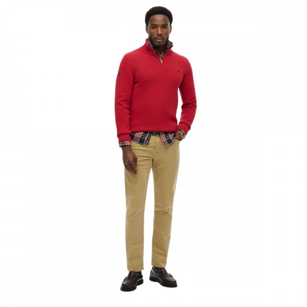 Superdry Cotton Half Zip Knit Jumper