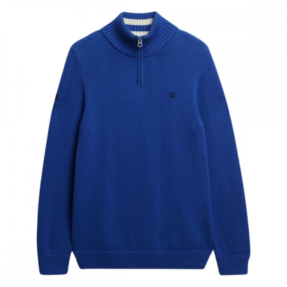 Superdry Cotton Half Zip Knit Jumper