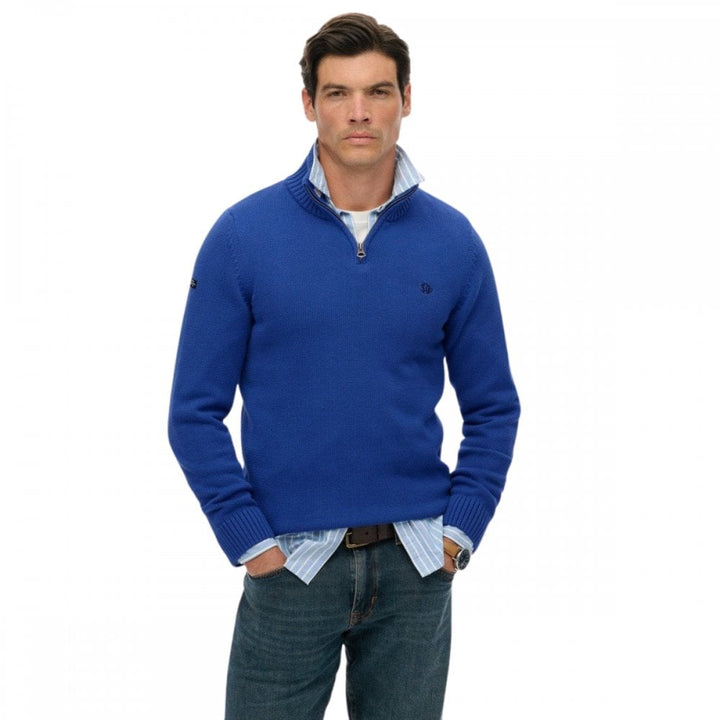 Superdry Cotton Half Zip Knit Jumper