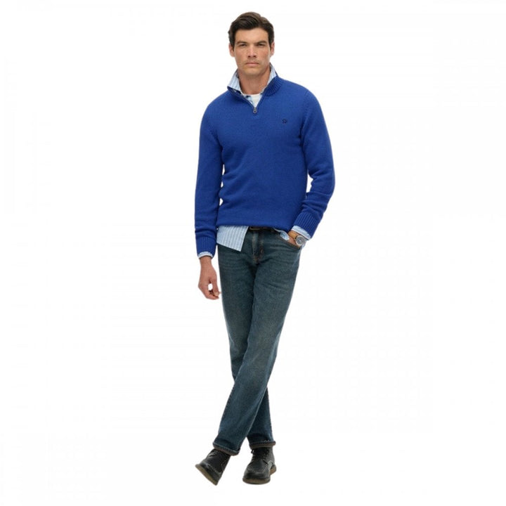 Superdry Cotton Half Zip Knit Jumper