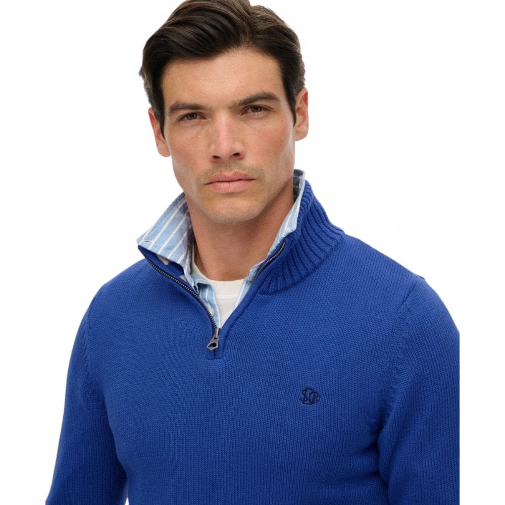 Superdry Cotton Half Zip Knit Jumper