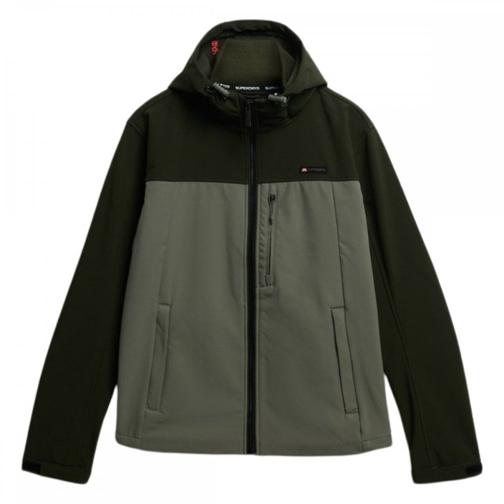 Superdry Hooded Softshell Colourblock Jacket