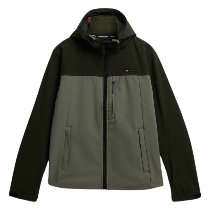 Superdry Hooded Softshell Colourblock Jacket