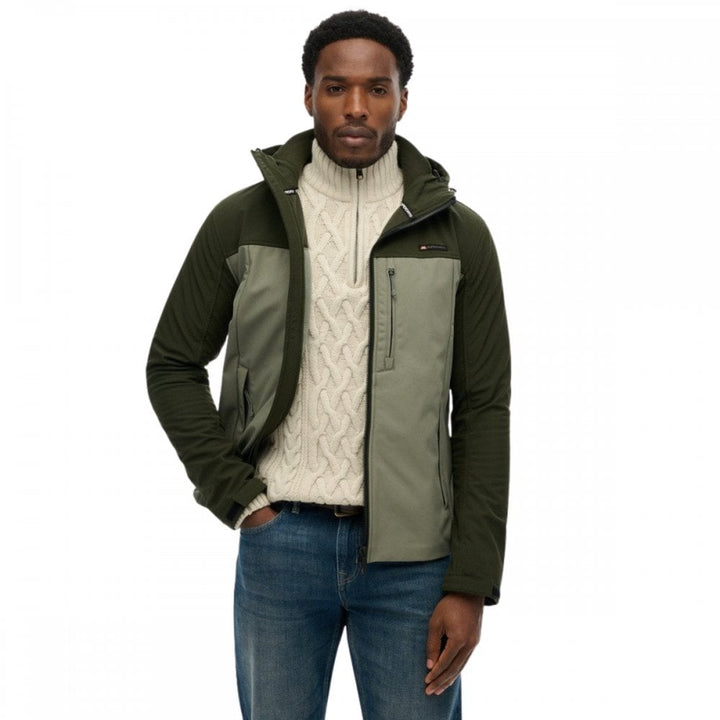 Superdry Hooded Softshell Colourblock Jacket