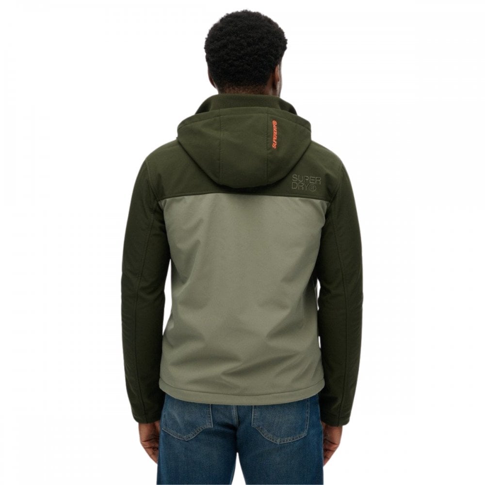 Superdry Hooded Softshell Colourblock Jacket