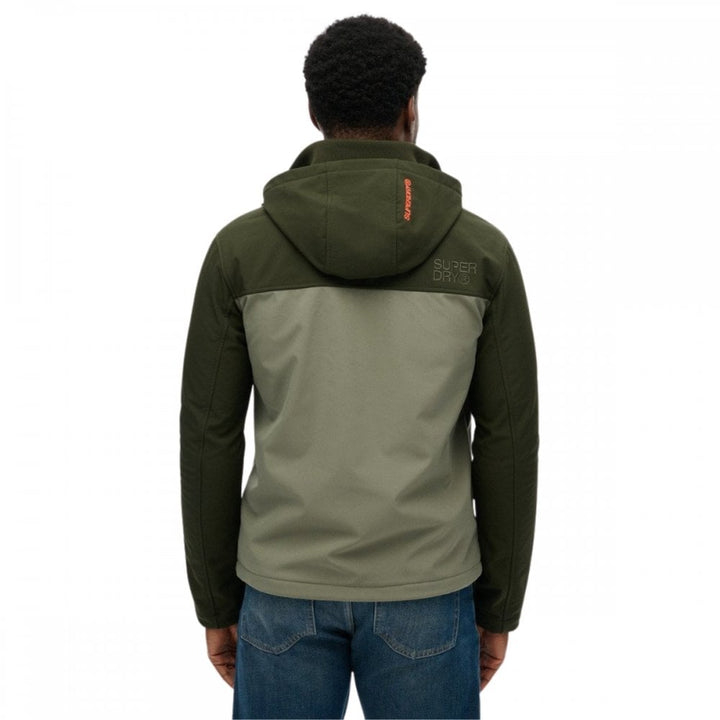 Superdry Hooded Softshell Colourblock Jacket