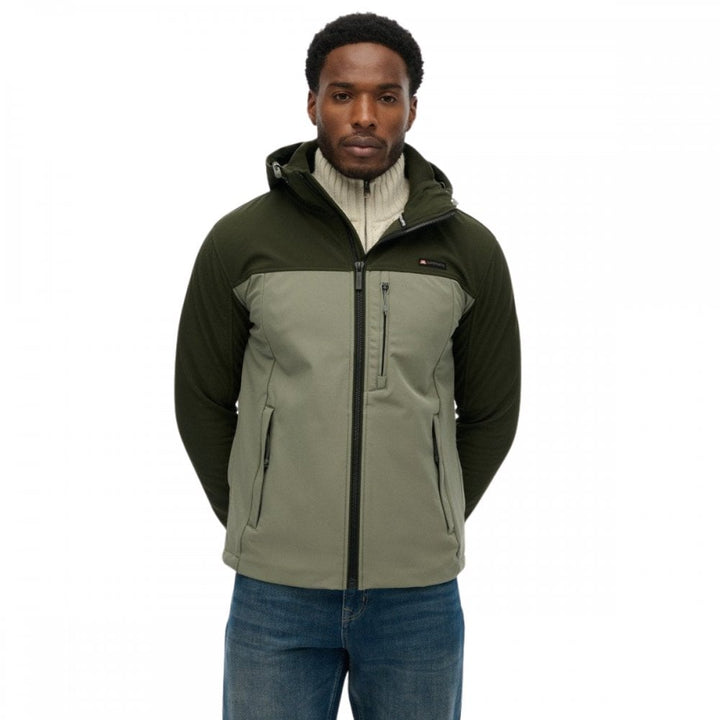 Superdry Hooded Softshell Colourblock Jacket