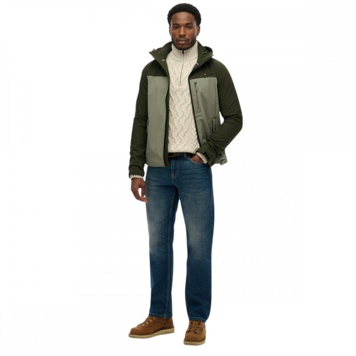 Superdry Hooded Softshell Colourblock Jacket