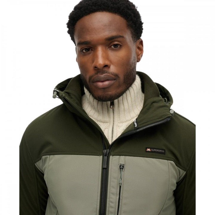 Superdry Hooded Softshell Colourblock Jacket