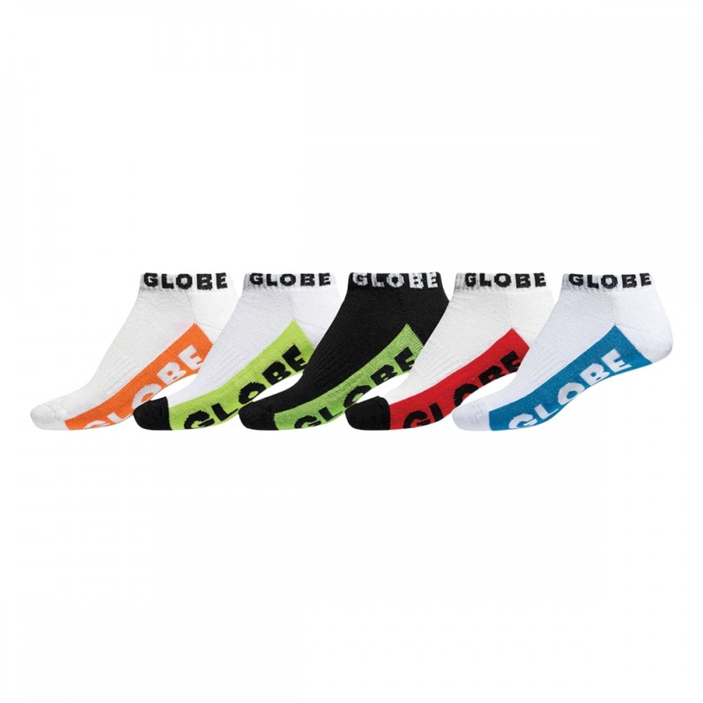 Globe Multi Brights Ankle Sock 5 Pack
