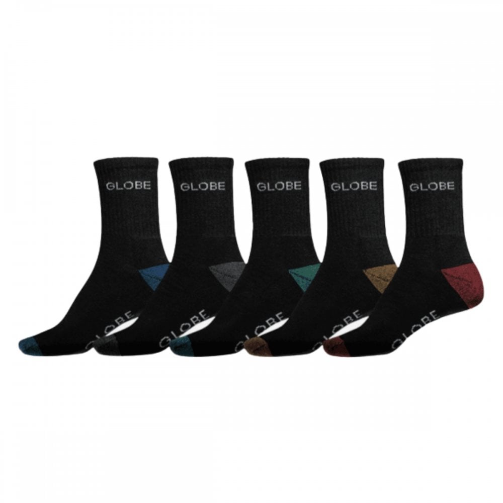 Globe Ingles Crew Sock 5 Pack