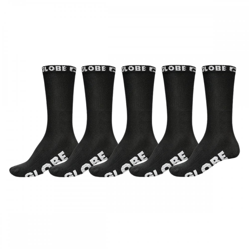 Globe Blackout Hi Crew Sock 5 Pack