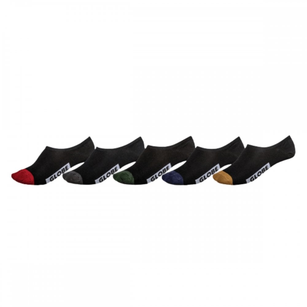 Globe Dip Invisible Sock 5 Pack