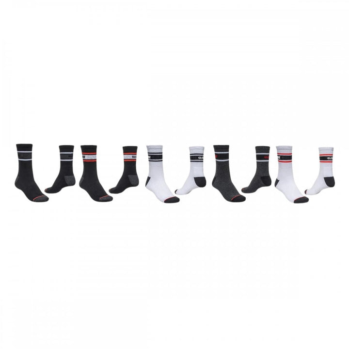 Globe Triple Stripe Crew Sock 5 Pack