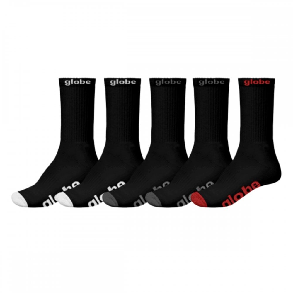 Globe OG Hi Crew Sock 5 Pack