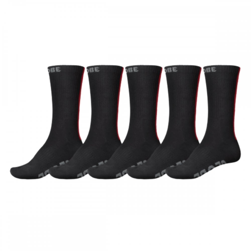 Globe Stripe Hi Crew Sock 5 Pack