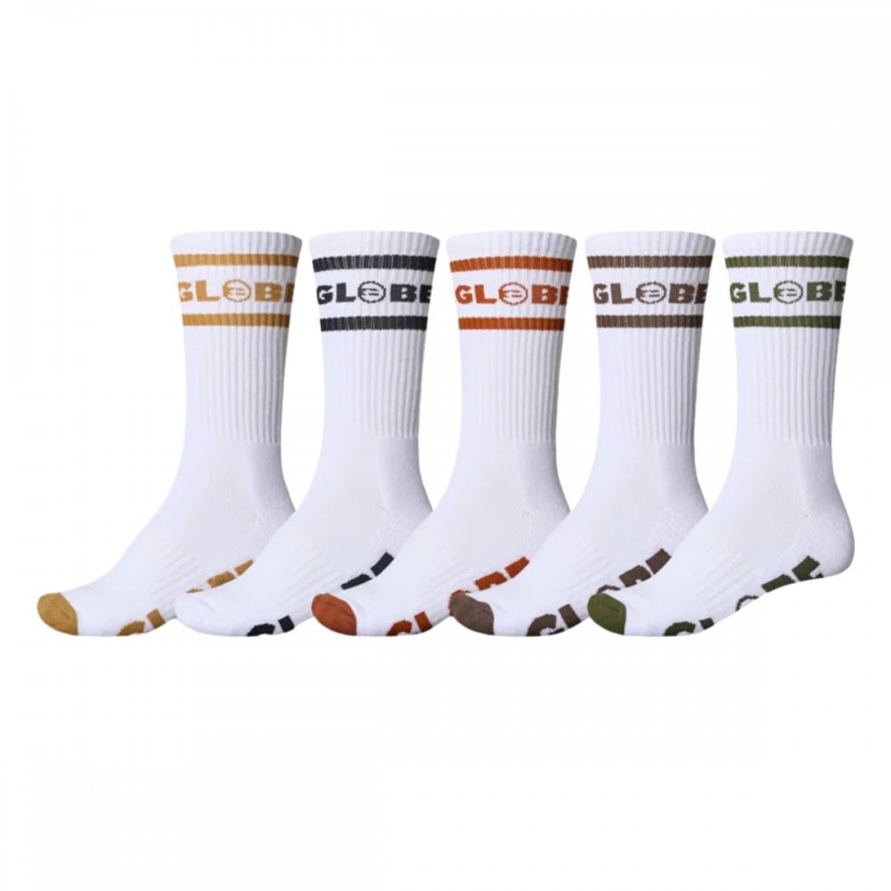 Globe Tilt Hi Crew Sock 5 Pack