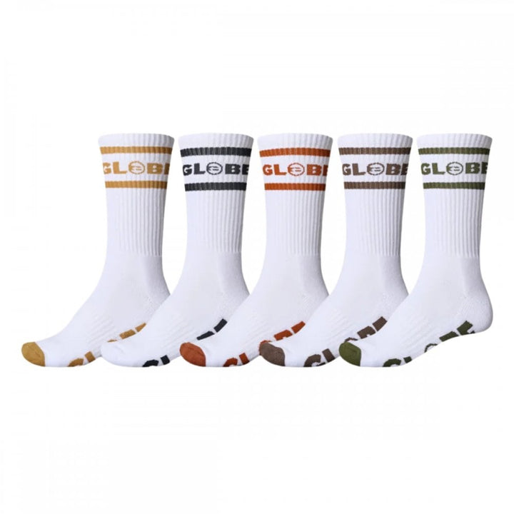 Globe Tilt Hi Crew Sock 5 Pack
