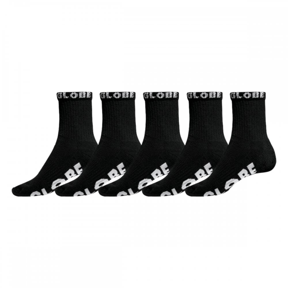 Globe OG Logo Hi Crew Sock 5 Pack