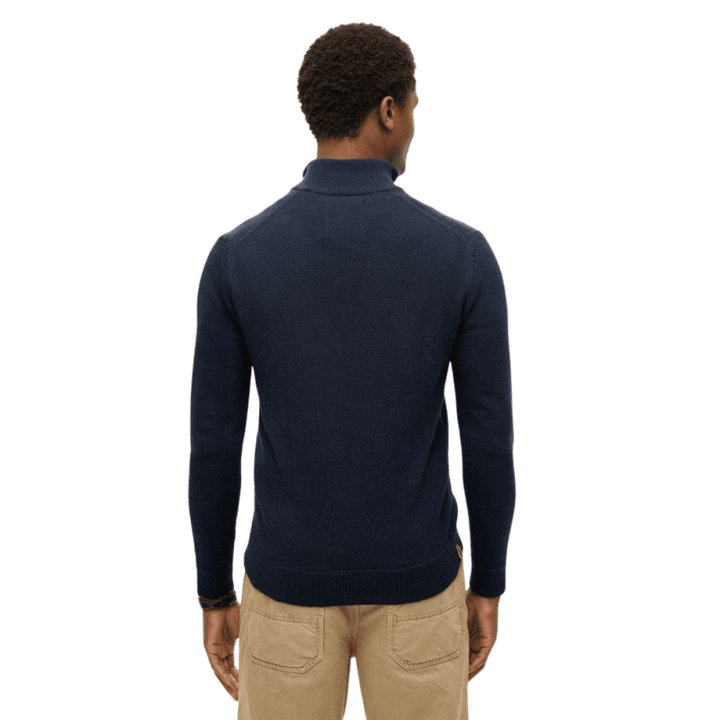 Superdry Essential Embroidered Knitted Half Zip Jumper