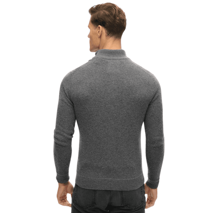 Superdry Essential Embroidered Knitted Half Zip Jumper