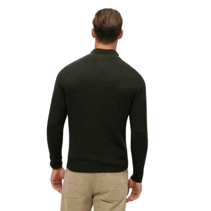 Superdry Essential Embroidered Knitted Half Zip Jumper
